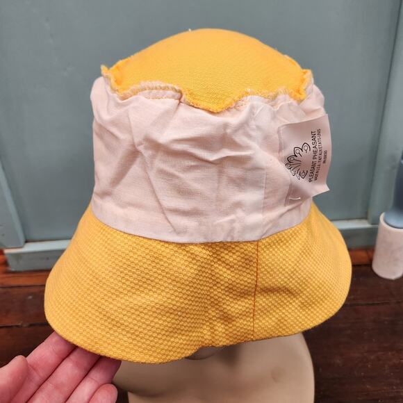 Vintage Y2K Pleasant Pheasant yellow bucket hat - Picture 5 of 5